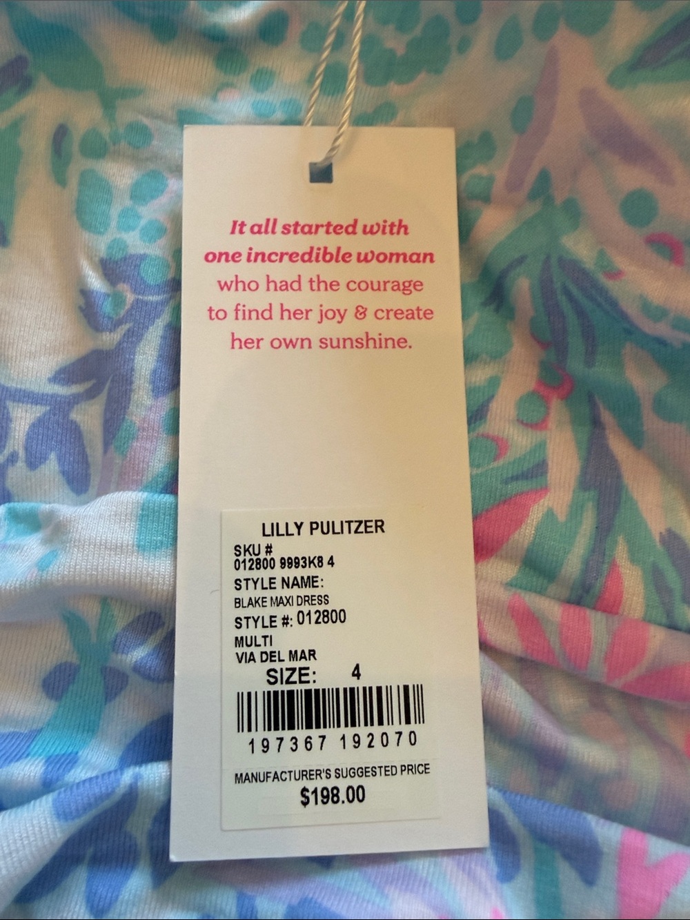 Lilly Pulitzer Blake Maxi Dress - Via Del Mar - Picture 5 of 5